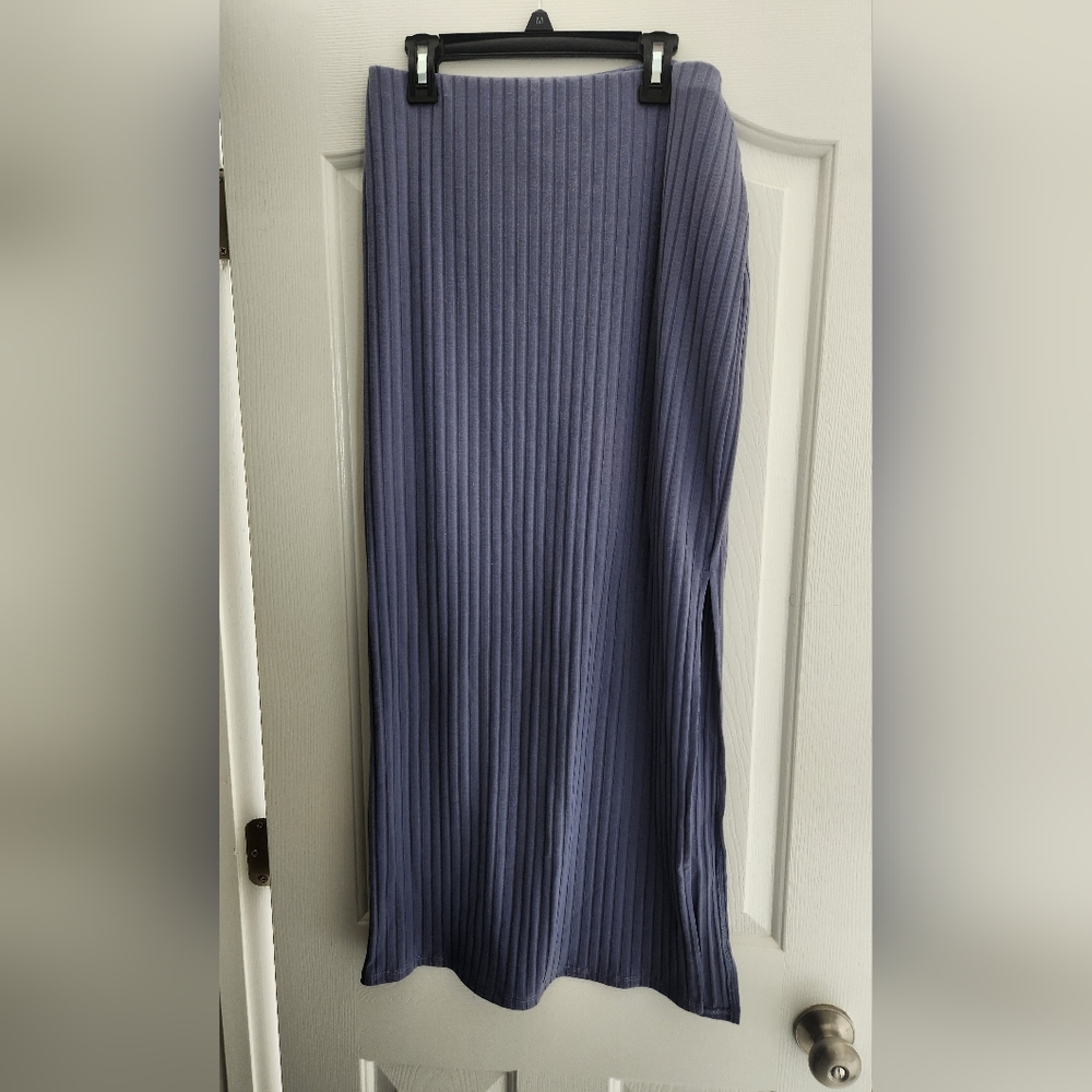 Stitch Fix Julienne Ribbed Maxi Skirt | Size L | NWT | Casual & Chic - Picture 2 of 4